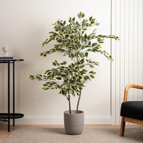 Árvore Artificial Ficus Planta Realista para Decoração 150cm