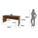 Ver imagem 3 de Mesa para Escritório Me4109 Nogal Tecnomobili