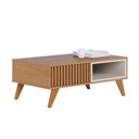 Ver imagem 4 de Rack Bancada Jurerê 1.5 com Mesa de Centro Jeri Freijó Off White Matte e Aparador Riviera Freij
