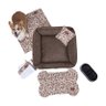 Kit Pet Cama Colchonete Toalha 6 Pç M Marrom 60x60 Noblesse - 3