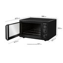 Ver imagem 3 de Forno Elétrico de Bancada Mueller 50l com Grill Dourador 1800w Preto Fosco 220v - Mfb50b