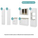 Ver imagem 5 de Cozinha Milla 11 Portas 5 Gavetas MDF 340cm Branca Móveis Carraro