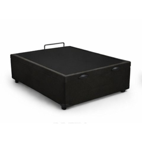 Cama Box Baú Casal Corino (138x188) Reforçada - Preto