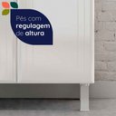 Ver imagem 7 de Paneleiro em Aço Topázio 4 Portas 3 Prateleiras Branco - Telasul