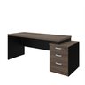Mesa de Escritório Pedestal 3 Gavetas 1.90x70 Tpo 40mm Netmobil - Nogal - 6