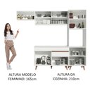 Ver imagem 5 de Cozinha Completa Madesa Reims 250003 com Armário e Balcão Branco Cor:Branco
