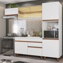 Ver imagem 1 de Cozinha Completa Madesa Reims 250003 com Armário e Balcão Branco Cor:Branco