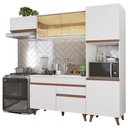 Ver imagem 2 de Cozinha Completa Madesa Reims 250003 com Armário e Balcão Branco Cor:Branco