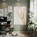 Ver imagem 1 de Quadro Decorativo Capim Macio 70x50cm Mold Preta