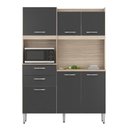 Ver imagem 5 de Cozinha Completa Domus Prime 6 Portas 2 Gavetas Grafito
