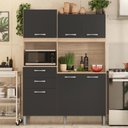 Ver imagem 1 de Cozinha Completa Domus Prime 6 Portas 2 Gavetas Grafito