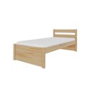 Ver imagem 2 de Cama Solteiro em Madeira Máciça 198x78,7cm Unique Yescasa Marrom/Pine