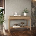 Ver imagem 1 de Buffet Aparador Madeira Maciça 120cm 2 Gavetas 1 Prateleira Valon Tauari F07- D'Rossi