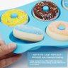 Molde De Rosquinha De Silicone Com 6 Furos WALFOS, Redondo, Para Confeitaria, Molde Para Decoração - 2