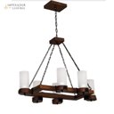 Ver imagem 1 de Lustre Country 1206e Luminária Rústica 6 Lâmpadas Luminárias Müller