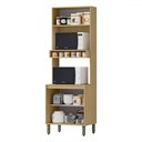 Ver imagem 2 de Torre Quente Glória 2 Portas Castanho/off White - Mx Móveis