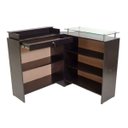 Ver imagem 2 de Balcão Caixa e Recepção 100% Mdf Lojas e Comércios Preto - Suprema Móveis