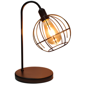 Abajur de Quarto Luminária Industrial Aramado Spider Preta