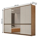 Ver imagem 4 de Guarda-Roupa Casal com Espelho 6 Portas Urban