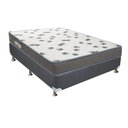 Ver imagem 1 de Cama Box Casal: Colchão Espuma D33 Ortobom Light + Base CRC Camurça Gray(138x188)