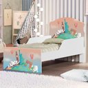 Ver imagem 1 de Cama Infantil Volta Ao Mundo Proteção Lateral Colchão Incluso
