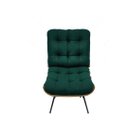 Ver imagem 2 de Kit 02 Poltronas e 01 Puff Costela Suede Verde Militar