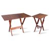 Conjunto De Mesa Dobrável 1,10x70 Com 2 Cadeiras Com Mesa Aparador -imbu - 6
