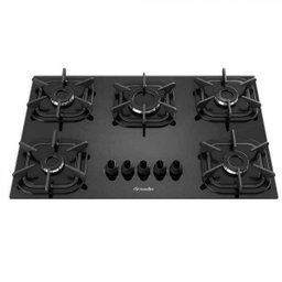 Cooktop 5 Bocas com Queimador Ultra Chama Mueller Bivolt Preto - 1