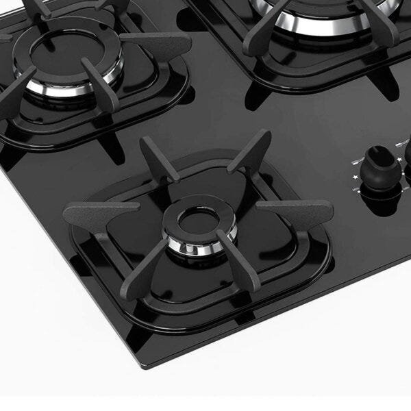 Cooktop 5 Bocas com Queimador Tripla Chama Mueller Bivolt Preto - 6