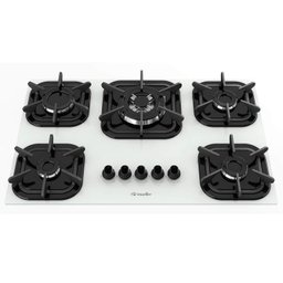 Cooktop 5 Bocas com Queimador Tripla Chama Bivolt Mueller Branco - 1
