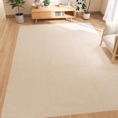 Tapete Sala Sisal Grande 200 X 300 Antiderrapante Algodão Cru Bege Palha