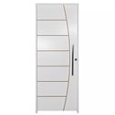 Ver imagem 1 de Porta de Madeira Semi-oca Prime Belíssima Frisada Bat.11 Cm Eco Fech. Rol e Pux-210x62 Lado Esquerdo