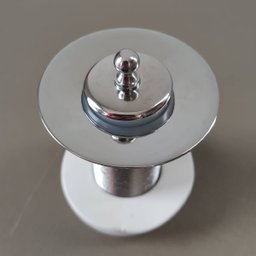 Válvula de Escoamento para Pia de Banheiro 2,7cm Inox Ralo de Cuba Lavabo - 4 Válvula de Escoamento para Pia de Banheiro 2,7cm Inox Ralo de Cuba Lavabo - 4