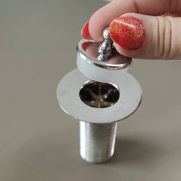 Válvula de Escoamento para Pia de Banheiro 2,7cm Inox Ralo de Cuba Lavabo - 6 Válvula de Escoamento para Pia de Banheiro 2,7cm Inox Ralo de Cuba Lavabo - 6