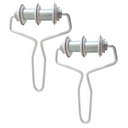 Ver imagem 1 de Kit 2 Cortadores de Massa 2,9cm Rolo 3 Lâminas Carretilha Anodilar Agnoline Capeletti Ravioli