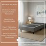 Base Box Dobrável Solteiro Cama Portátil Apartamento Casa:cinza - 4