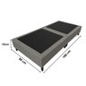 Base Box Dobrável Solteiro Cama Portátil Apartamento Casa:cinza - 5