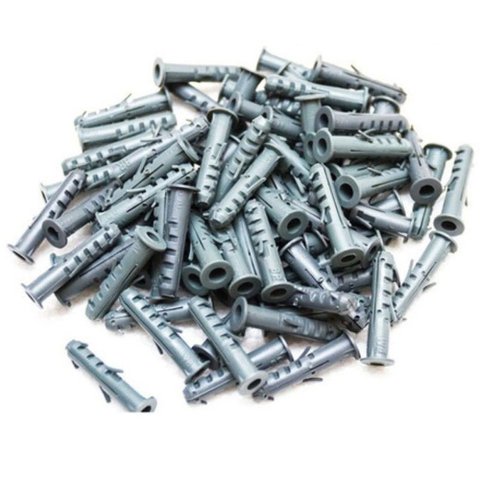 Pacote 1000 Bucha de Fixação com Aba e Anel Convencional 6mm - Iv Plast