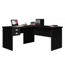 Ver imagem 1 de Escrivaninha/mesa de Escritório em L Preta - Trus - J&a Móveis - Preto