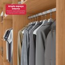 Ver mais imagens de Guarda-roupa Casal 100% Mdf 2 Portas 6 Gavetas Easy Max Amendoa/off White