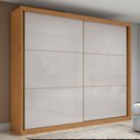 Ver imagem 1 de Guarda-roupa Casal 100% Mdf 2 Portas 6 Gavetas Easy Max Amendoa/off White