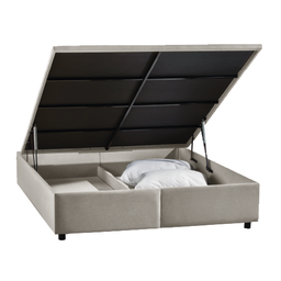 Cama Baú Duo Linho Bege - 138x188 Casal - 3
