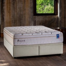 Cama Baú Duo Linho Bege - 138x188 Casal - 2