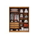 Ver imagem 3 de Guarda Roupa 4 Portas e 3 Gavetas Moderni/sevilha Plus Cumaru/fendi 25 - Novo Horizonte