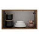 Ver imagem 3 de Armário Aéreo Madesa Lux 60 cm 1 Porta Basculante Rustic/Cinza Cor:Rustic/Cinza