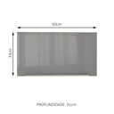 Ver imagem 2 de Armário Aéreo Madesa Lux 60 cm 1 Porta Basculante Rustic/Cinza Cor:Rustic/Cinza