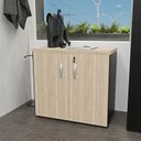 Ver imagem 2 de Armário para Escritório Baixo Fechado 800x740x420 F.15mm - Carvalho