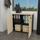 Ver imagem 4 de Armário para Escritório Baixo Fechado 800x740x420 F.15mm - Carvalho