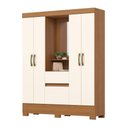 Ver imagem 3 de Guarda Roupa Casal Layla Elegance 4 Portas 2 Gavetas MDP Cinamomo-Off White Casa 812