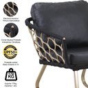 Ver imagem 7 de Kit 2 Poltronas Sofá e Mesa, Balanço Suspenso Tailândia e Chaise Milão Corda Náutica em Alumínio Tra